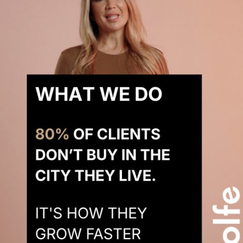 What we do - 80% of clients don’t buy in the city they live